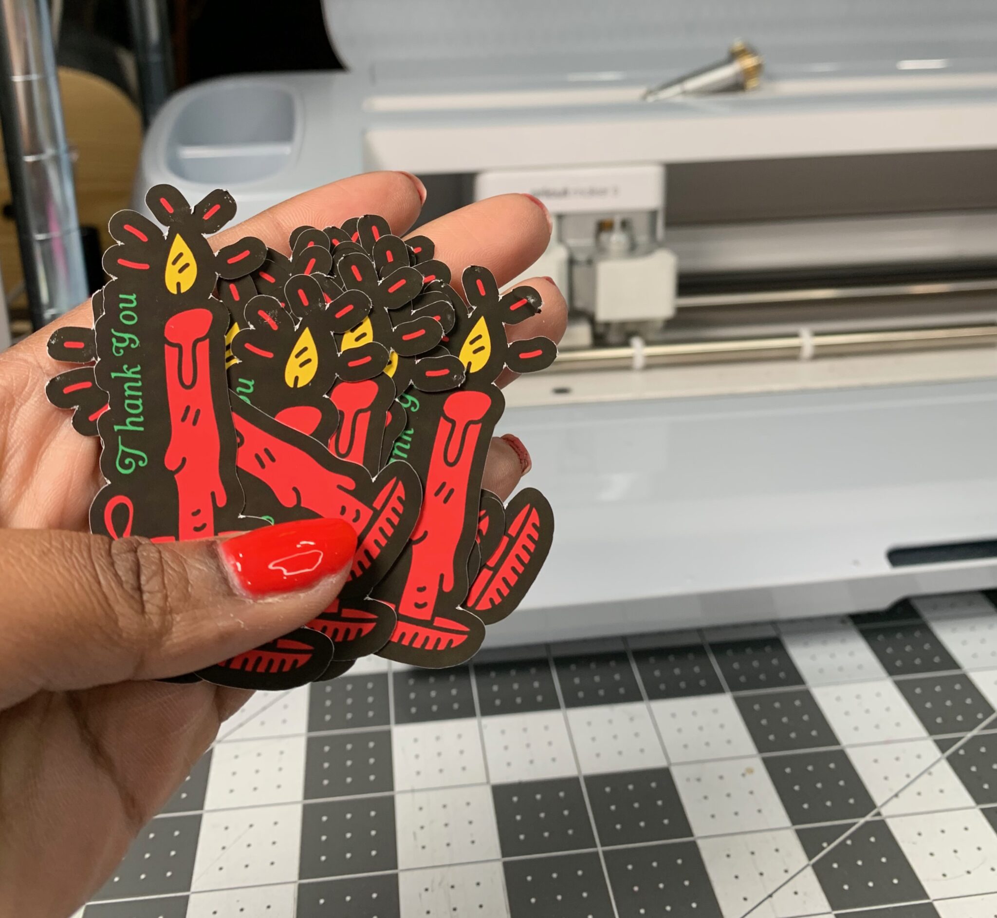 Learn How to Use Print and Cut on the Cricut to Make Stickers Nhia Lee